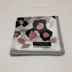 BURBERRY バーバリー ハンカチ 花柄 ホワイト ピンクのサムネイル
