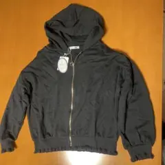 Khalita フード付きブラックパーカー