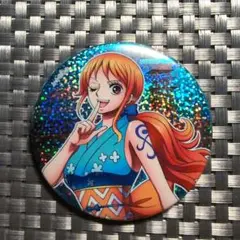 ONE PIECE 日光江戸村 きらきら缶バッジ おナミ