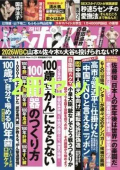 【2冊セット】週刊ポスト11/21・11/7-14