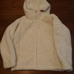 ユニクロキッズボアフリースファージャケット ホワイト 140cm