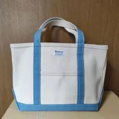 OREVAL トートバッグ クリーム ブルー系（水色）
