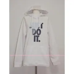 NIKE ナイキ THERMA-FIT 裏起毛 スウェット パーカー 白/XL