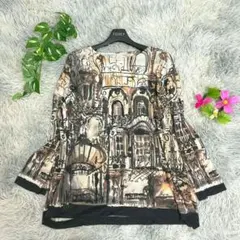 【クリスチャンオジャール】アートプリント 長袖トップス (9T) カットソーのサムネイル
