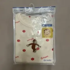 GU BABY カンタンT(長袖) 100サイズ　おさるのジョージ