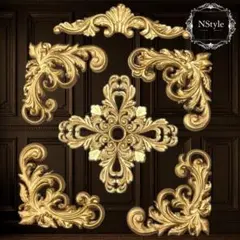 ♛アンティーク♛飾り　DIY 装飾　ロココ調レリーフ