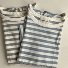アース　ボーダー 半袖 Tシャツ 2枚セットのサムネイル