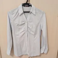 ストライプシャツ サイズ9 ライトブルー