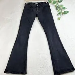 LIP SERVICE ブーツカットデニムパンツ 黒 Y2K ローライズ 30