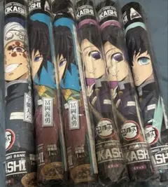 鬼滅の刃　SUPERJUMBOBANK OKASHI 貯金箱　6点セット
