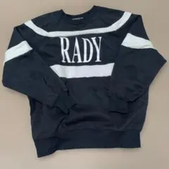 Sサイズ　Rady ロゴラインスウェットトップス ブラックのサムネイル