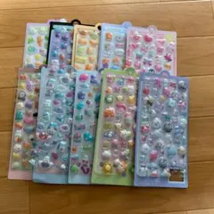 ボンボンドロップ ぷくぷく3D立体シール 10枚セット