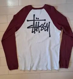 Stussy ストゥーシー　xs ボーン　サーマル　ロンt Raglan Thermal LS Crew – Washed Black | Tops & Shirts