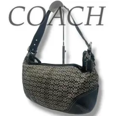 COACH コーチ シグネチャー ホーボー ワンショルダー半月 y2k 6351