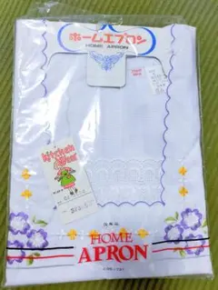 魔*女様 HOME APRON 割烹着 花柄刺繍 フリル付き 80cm