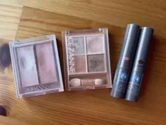 セザンヌ/メンソレータム コスメ4点セット［アイシャドウ ハイライト リップ］