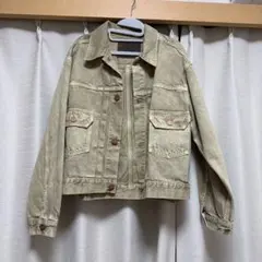 ROSE BUD AUTHENJUMBLE DYE TRUCKER JACKET