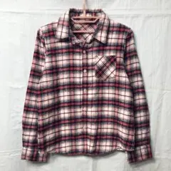 LIONY ネルシャツ タータンチェック 長袖 ストリート 平成ギャル Y2K