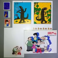 鉄腕アトムポストカード 使用済切手セット