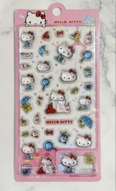 公式 キティ ボンボンドロップシール 立体シール 3Dシール