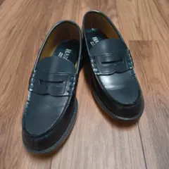 HARUTA 黒 ローファー　25.5cm