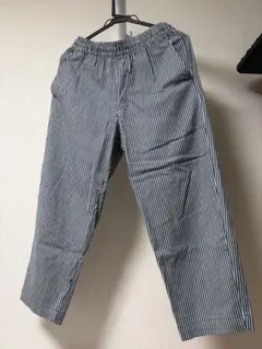 ユニクロ　UNIQLO イージーリラックスアンクルパンツ　ストライプ