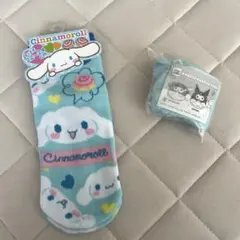 サンリオ シナモロール ソックス 22-24cm 水色