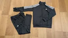 adidas ブラック ジャージ 上下セット140