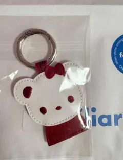 新品 familiar ファミリア ネームホルダー　リアちゃん　赤