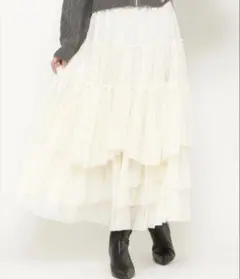 【AND COUTURE】ランダムティアードチュールスカートのサムネイル