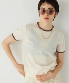 【未使用】THE PAUSE フロッキーメッシュTシャツのサムネイル