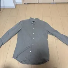H&M スタンドカラー 長袖シャツ グレー XSのサムネイル