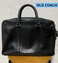 オールドCOACH 本革レザー ビジネスバッグ ブラックのサムネイル
