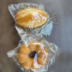 パンのスクイーズ キーホルダー 2種セット