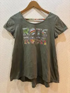 EL RODEO エルロデオ 姉妹Rote Rosa 半袖Tシャツ カーキーのサムネイル