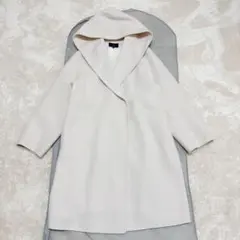 23区 22AW 大きいサイズ ウールリバー フーデッド コート 44