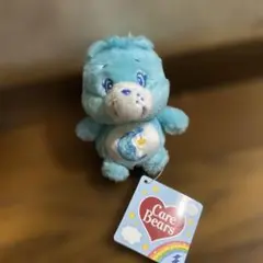 ケアベア　キーホルダー　チャーム　水色