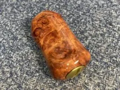 わたらせ樹脂工房製花梨瘤紅白スポルテッド丸型　シマノ用 わたらせ樹脂工房】 カスタムハンドルノブ 花梨瘤紅白