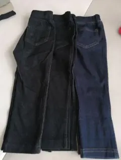 デニムパンツ 95cm 黒 濃紺 3枚セット