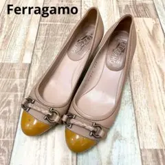 6-6 ferragamo フェラガモ パンプス 5D ピンク イタリア