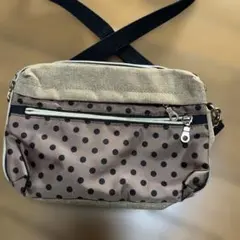 多機能ショルダーバック　水玉柄　クロス掛け　新品未使用！
