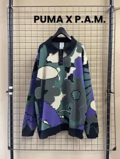 PUMA X P.A.M. KNITTED POLO CRE プーマ ニットポロ