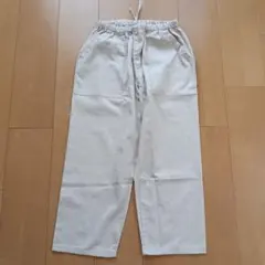 タグ付き新品★ゆるスマートイージーパンツ★グレージュ★S