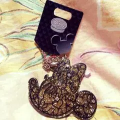 ミニーちゃん ミラー チャーム キーホルダー ディズニー キラキラ ビジュー