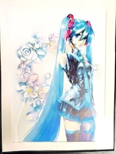 初音ミク happyくじ オリジナル複製原画 - メルカリ