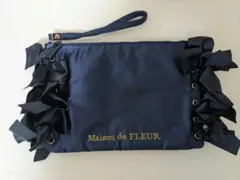 Maison de FLEUR リボン 結婚式　ハンドバッグ　パーティーバッグ