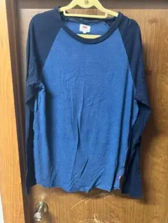 ネイビー 長袖カットソー