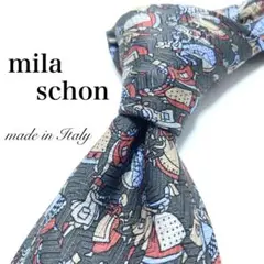 【極美品】mila schon ネクタイ 新品同様 ユニーク 舞踏会 イタリア