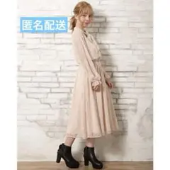 レースボウタイワンピース ピンク INGNI