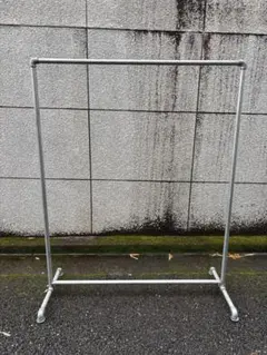 美品□インダストリアル□サークルハンガーラック□回転式□クロカワ鉄